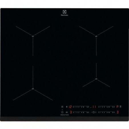 Plaque de cuisson induction - ELECTROLUX - 4 zones - 59x52cm - EIS62443 - 7200W - Technologie SenseBoil - 4 boosters - Noir