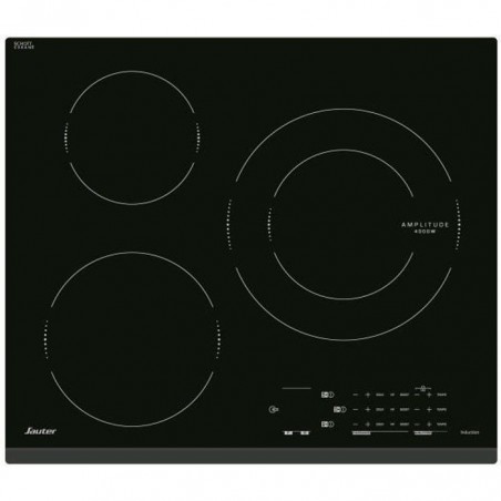 SAUTER Table de cuisson induction SPI4360B - 3 foyers - Commandes tactiles