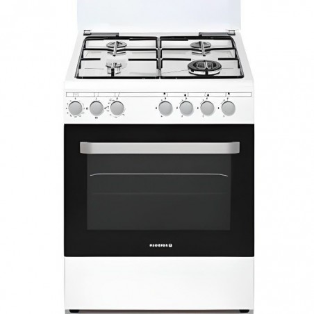 ROSIERES - RGG663CSW-E CUISINIÈRE PRODIGE 60CM 4G FOUR GAZ CN CATALYSE BLANC