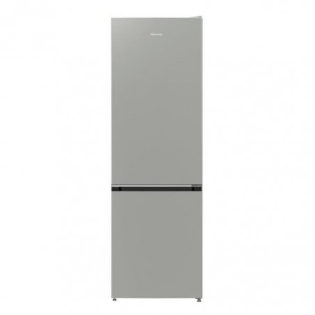 HISENSE RB410D4BD2 - Réfrigérateur congélateur bas - 314L (206L+108L) - froid brassé et statique - 185x60x59,2 cm - A++ - silver