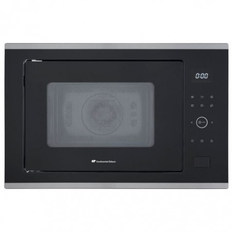 Micro-ondes combiné encastrable CONTINENTAL EDISON CEMO34CEB2 Noir et Inox L59,5 x H38,8 x P46,8 cm 34L Grill et convection