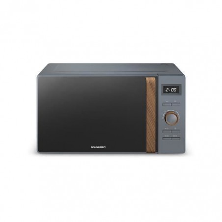 SCHNEIDER - SCMWN25GDG - Micro-ondes Gril FJORD - 900 Watts - Grill - 1000 Watts - 25 litres - Fonction Décongélation - Gris