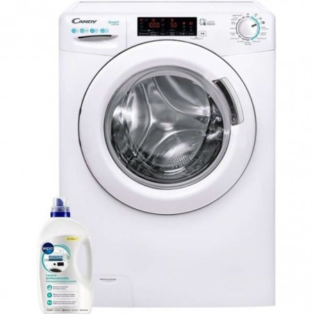 CANDY Lave-Linge Frontal 13kg 1400trs-min Tambour 80L 15 Programmes Machine à laver hublot 67 Blanc