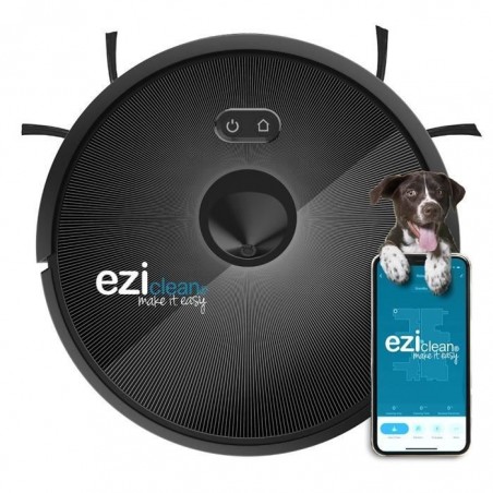 EZIclean Connect x600 - Robot aspirateur connecté Navigation Cameraslam 55dB 120 min 120m² 600 mL