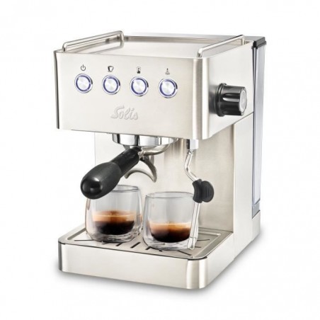 Machine a Café - Machine à Espresso - Mousseur a Lait - Acier Inoxydable - Barista Gran Gusto 1014 Solis