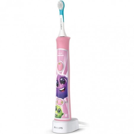 Brosse à dents électrique connectée PHILIPS SONICARE HX6352-42 - Enfant - Rose - 2 modes