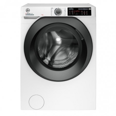 HOOVER HW437XMBB-1-S - Lave-linge frontal - 7 Kg - 1300 tours - min - A+++ - Blanc