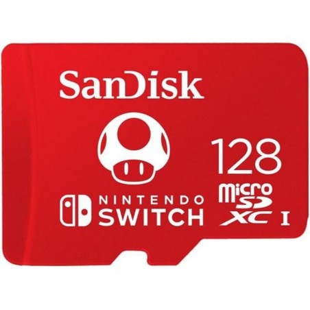 SanDisk Carte mémoire flash 128 Go UHS-I U3 microSDXC UHS-I pour Nintendo Switch