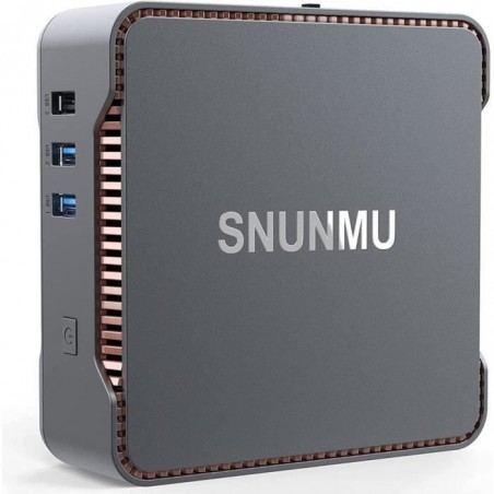 SNUNMU - Mini PC Intel Celeron J4125, Windows 10 8 Go+128 GoSSD M.2 - stockage SATA extensible jusqu'à 2T, 4K