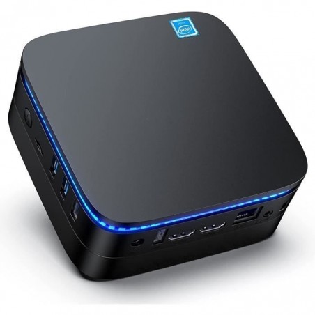 Mini PC, Intel Celeron J3455 - 6 Go RAM + 128 Go SSD NIPOGI Ordinateur de Bureau Windows 10 Pro avec 4K Dual HDMI Ethernet