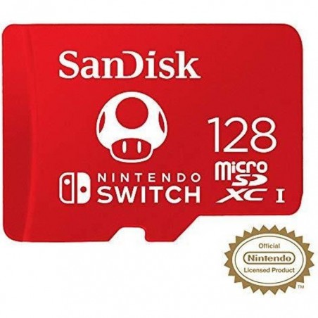 Carte microSDXC SanDisk 128 Go pour Nintendo Switch