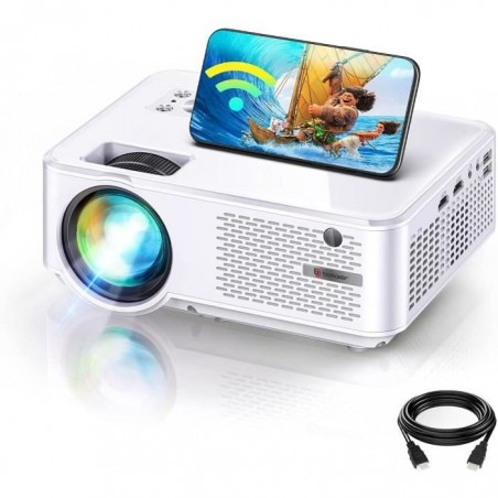 Vidéoprojecteur WiFi Projecteur Native 800p Projecteur Portable 1080P Soutien Retroprojecteur Home Cinéma 300'' Display