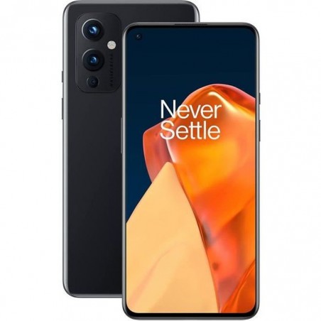 OnePlus 9 5G Téléphone 8Go 128Go Noir Snapdragon 888 6.55 pouces AMOLED 120Hz 50MP Triple caméra Charge Warp Charge 65T 4500mAh