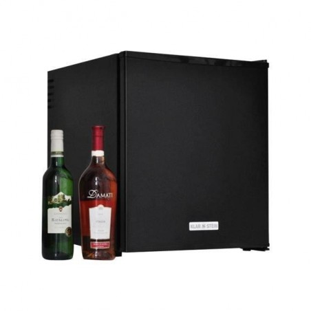 Klarstein - Cave à vin design réfrigérée- Mini frigo réfrigérateur- Minibar à boissons 48 Litres - Noir