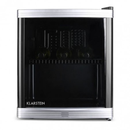 Klarstein Beerlocker - Mini-réfrigérateur 46L - cave à vin pour conservation de bouteilles (Classe B, 42dB, porte transparente)