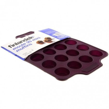 FINLANDEK Moule 20 mini muffins silicone