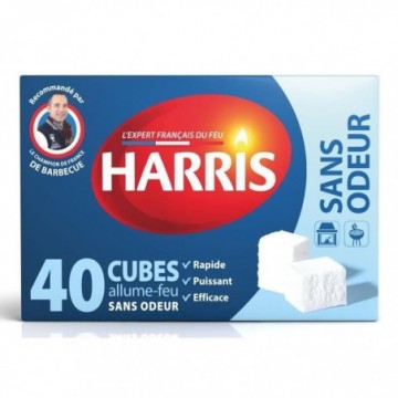 HARRIS 40 cubes allume-feu...