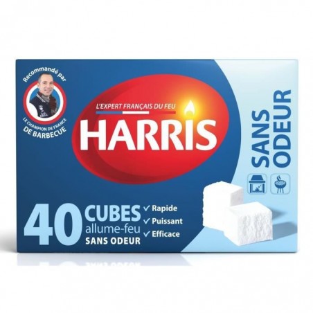 HARRIS 40 cubes allume-feu - Sans odeur