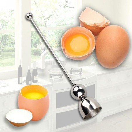 Outils Nouveau Stainless Steel Raw Eggshell Topper Cutter Oeuf Opener cuisine Gadgets de cuisine