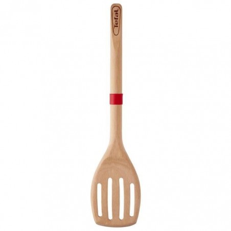 TEFAL Spatule à angle Ingenio - Bois hêtre et silicone platinium - 32 cm