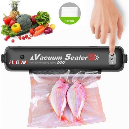 Machine Sous Vide Alimentaire 4 en 1,Appareil de Mise Sous Vide la Cuisine et la Conservation,inclus 10Pcs Sac Sous Vide