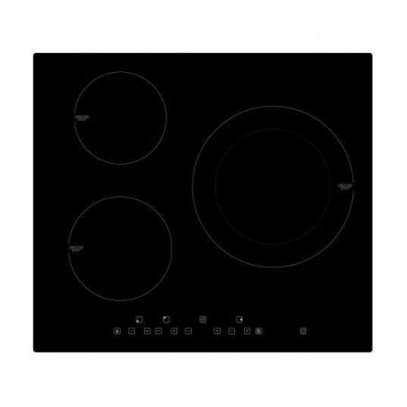 NOVIDOM - NVT3FC1 - Plaque de cuisson - Induction - 3 Foyers - 59 cm - 6500 watts - Noir - Garantie 2 ans