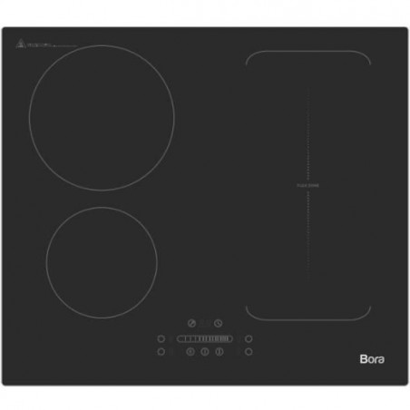 Table de cuisson induction - BORA - 4 foyers - L 59 x P 52 cm - BOTFI64S - 3 600W - Revêtement Noir