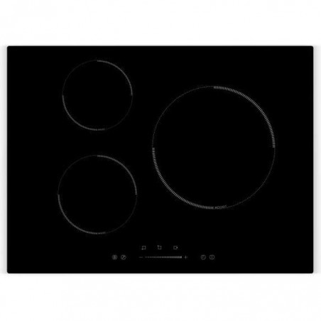 AMSTA - AMTI3Z7000 - Plaque de cuisson induction 70 cm - 3 Zones - Slider - 7000 Watts - Revêtement verre - Noir - Garantie 3