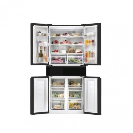 HOOVER H-FRIDGE 700 MAXI HN5D84B - Réfrigérateur Mutli-portes - 429L (293 + 136) - 83 cm x 190,6 cm - Noir