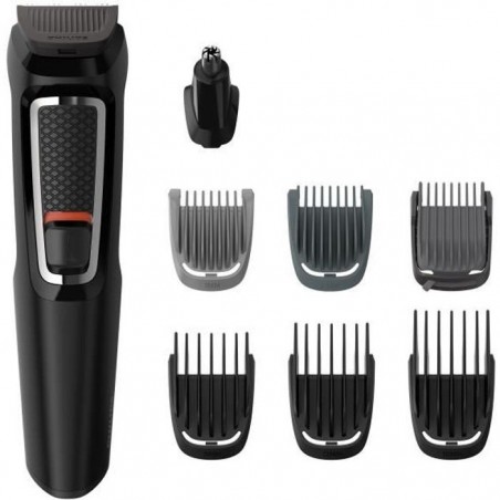 PHILIPS MG3730-15 Tondeuse Barbe et Cheveux - Multistyle - 8 en 1 - Lames auto-affutées - Noir