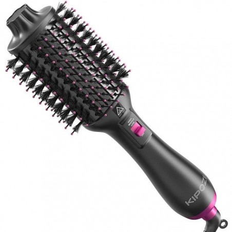 KIPOZI Peigne à Air Chaud 4 En 1 Sche - Multifonctionnels Brosse à Cheveux Lissante Chauffante Electriq pour Salon