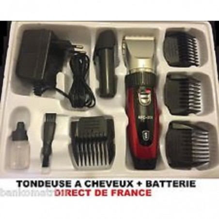 COFFRET TONDEUSE DE LUXE RECHARGEABLE AVEC BATTERIE DE RECHANGE