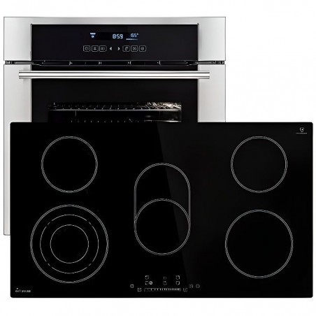 KKT KOLBE Four electrique encastrable 60cm EB8015ED + 90cm plaque vitroceramique KF9005RL - air chaud-grillade-tiroirs