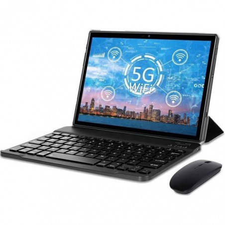 AOYODKG TAB 9 Noir -Tablette tactile 10.1-4 Go +64 Go-Android 10.0-5Ghz + 2.4Ghz Dual WiFi- tablette tactile Ordinateur