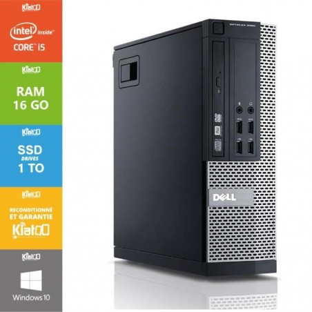 Pc bureau DELL OPTIPLEX 7010 core i5 16go ram 1TO SSD disque dur,ordinateur de bureau reconditionné ,windows 10