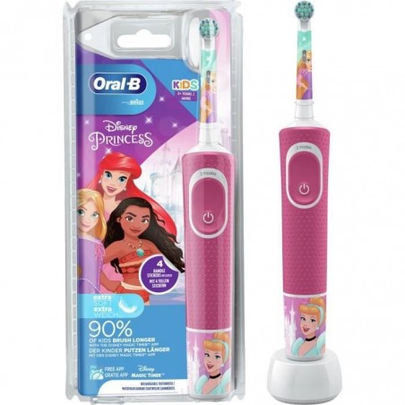 Oral-B Kids - Brosse à Dents Électrique - A partir de 3 ans - Disney Princess ou Cars