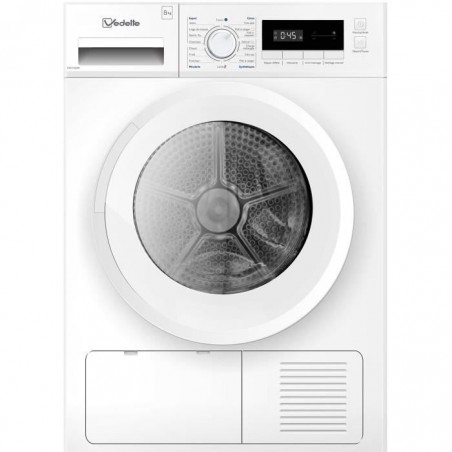 Sèche-linge pompe à chaleur VEDETTE VSF218HW - 8kg - L60cm - Blanc