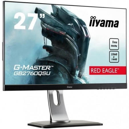 Ecran ordinateur - iiYAMA G-Master Red Eagle GB2760QSU-B1 - 27 - WQHD - Dalle TN LED mate - 1ms - HDMI - DisplayPort