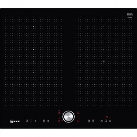 NEFF T56FT60X0 - Table de cuisson induction-2 zones flexInduction-7400 W max-L59,2 x P 52,2 cm-Revêtement verre-Noir