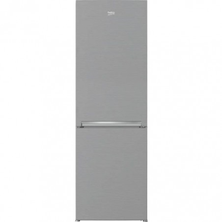 BEKO RCHE365K30XBN - Réfrigérateur combiné pose-libre 334L (233+101L) - Froid ventilé - L59,5x H184,5cm - Métal brossé