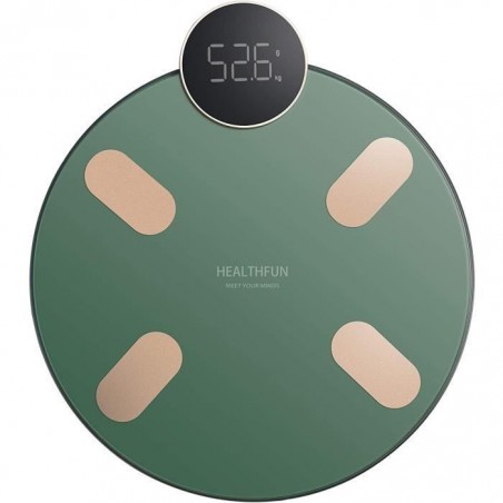 Balance Pèse Personne Connectée Impédancemètre avec Capteur Sensible, 13 Données Corporelles Bluetooth - Muscle Graisse Eau IMC