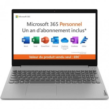 PC Portable Ultrabook - LENOVO Ideapad 3 15IGL05 - 15,6 HD - Intel CELERON N4020 - RAM 4 Go - 128Go SSD - Windows 11 S - AZERTY