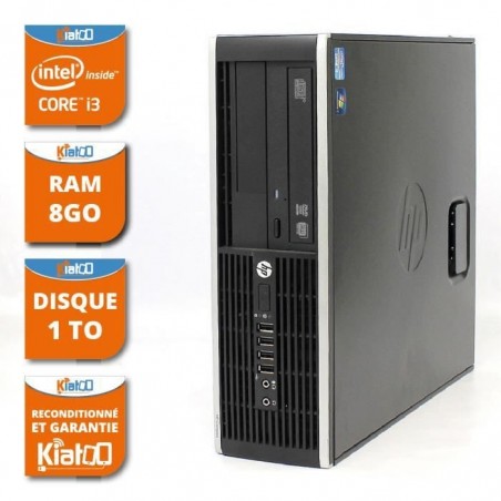 ordinateur de bureau HP elite 8200 core I3 8go ram 1to disque dur ,pc de bureau reconditionné ,windows 7