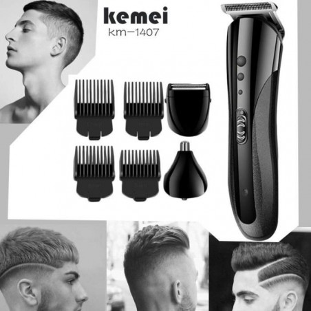 KEMEI KM-1407 tondeuse à cheveux multifonction Rechargeable électrique nez tondeuse à cheveux universel électrique rasoir à