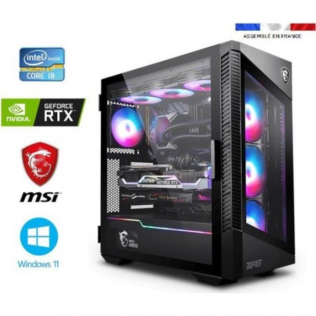 PC Gamer Core I9-11900F - RTX 3060Ti 8GO MSI GAMING Z TRIO - 32GO RAM - SSD 1000GO + HDD 3000GO - WiFi - MSI VELOX 100R -