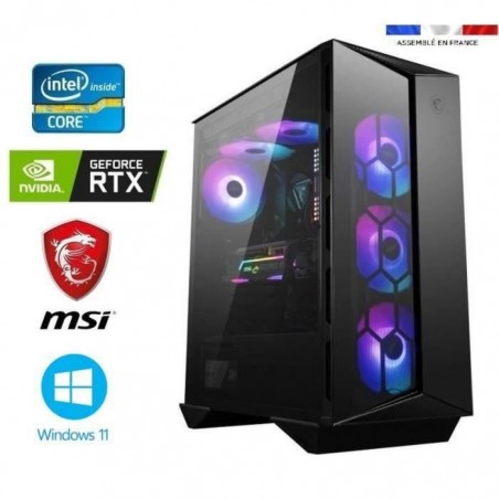 PC Gamer I9-11900F + Watercooling - RTX 3080 10GO - 64GO RAM - SSD 1000GO + HDD 3000GO - WIFI - MSI MPG Gungnir 110R - Windows