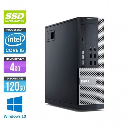 Pc de bureau Dell 7010 -Core i5-3470 -4Go-120Go SSD -Windows 10