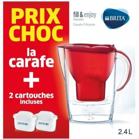 CARAFE MARELLA 2 MOIS ROUGE