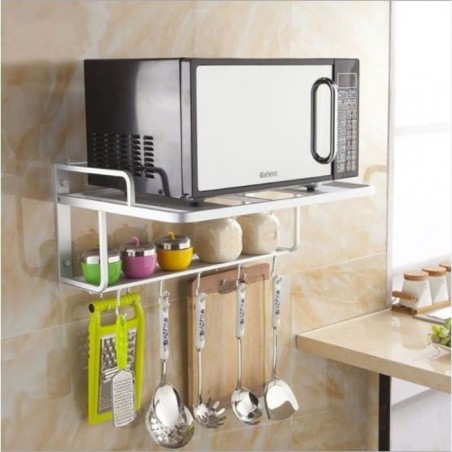 1xEtagÃres Micro Ondes Four,Support Mural de Rangement Cuisin