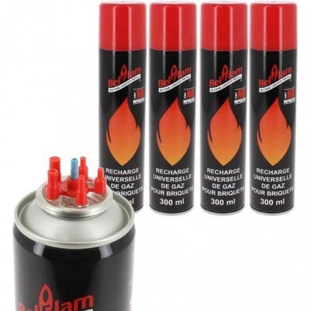 un lot 2 Recharges de Gaz Butane pour briquet 300 ml - prix imbattable !